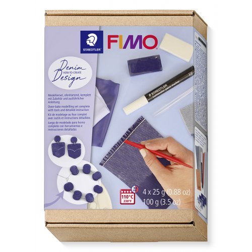 Fimo Soft sada Jak vyrobit DŽÍNOVÝ EFEKT