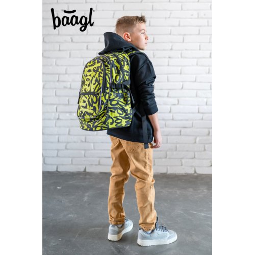 Školní batoh BAAGL Core Lime - obrázek