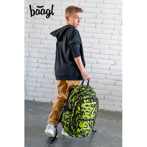 Školní batoh BAAGL Core Lime - obrázek