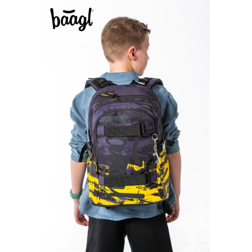 Školní set BAAGL Skate Dune - batoh, penál, sáček - obrázek