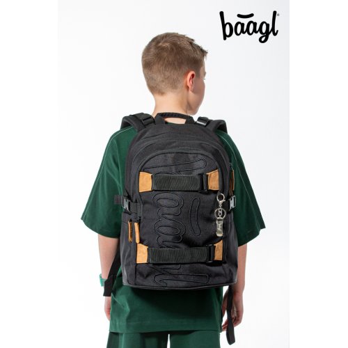 Školní set BAAGL Skate Darkness - batoh, penál, sáček - obrázek