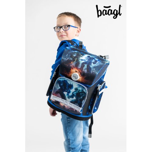 Školní set Ergo Roboti - aktovka, penál, sáček - obrázek