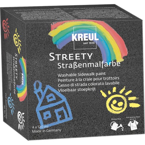 Sada Tekutá křída KREUL Streety 4 x 120 ml