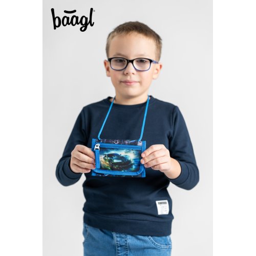 Peněženka na krk BAAGL Závodní auto - obrázek