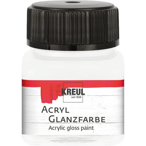 Akrylová barva lesklá KREUL 20 ml BÍLÁ