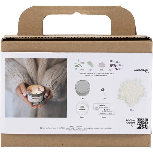 Sada ODLÉVÁNÍ SVÍČEK S PRAVÝMI KRYSTALY - obrázek