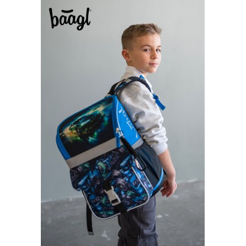 Školní set Zippy Závodní auto - aktovka, penál, sáček - obrázek