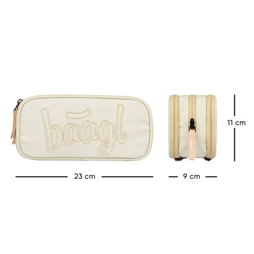 Školní set Coolmate BÉŽOVÁ - batoh, penál, sáček - obrázek