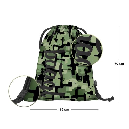 Školní set Coolmate ZELENÁ - batoh, penál, sáček - obrázek