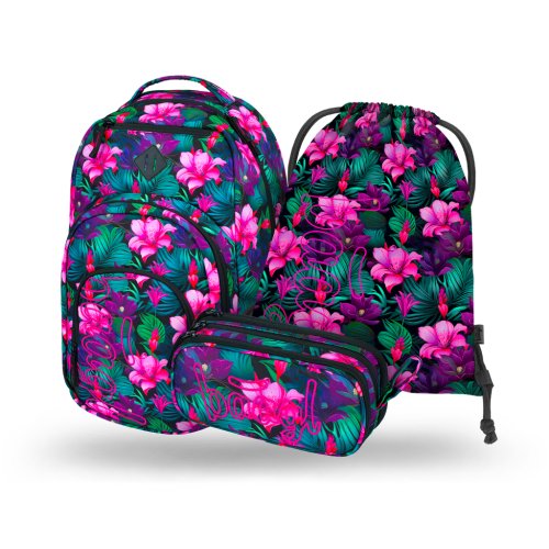 Školní set Coolmate Paradise - batoh, penál, sáček