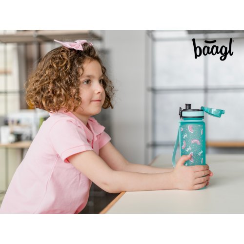 Tritanová láhev na pití Duha 500 ml - obrázek