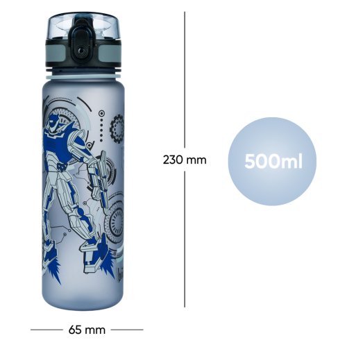 Tritanová láhev na pití Roboti 500 ml - obrázek