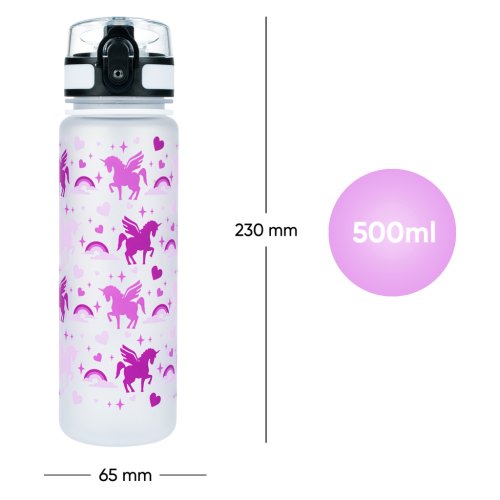 Tritanová láhev na pití Jednorožec Království 500 ml - obrázek