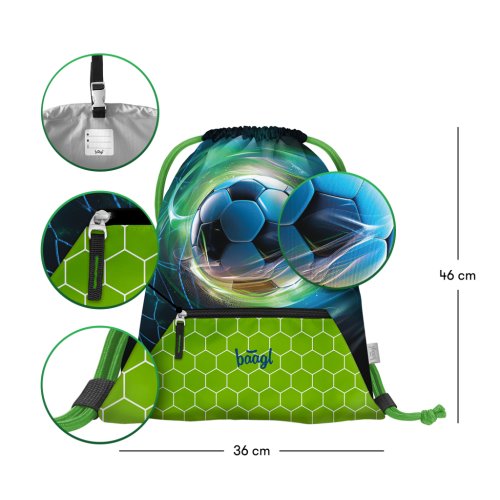 Školní set Airy Fotbal Míč - batoh, penál, sáček - obrázek