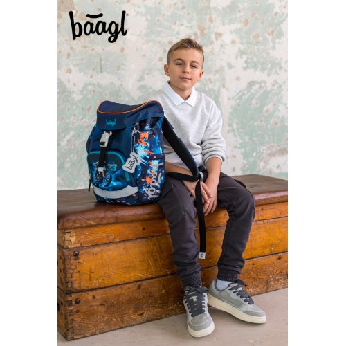 Školní set Airy Motorka - batoh, penál, sáček - obrázek