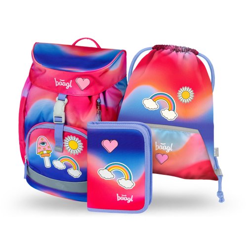 Školní set Airy Hippie - batoh, penál, sáček