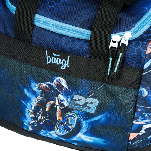 BAAGL Dětská sportovní taška Motorka - obrázek