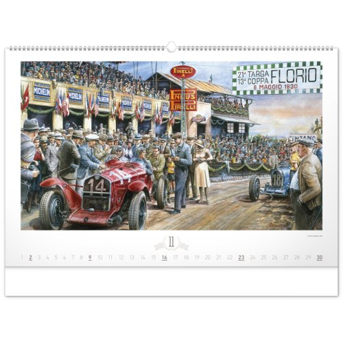 Nástěnný kalendář OLDTIMERS – Václav Zapadlík 2025 - 64 x 42 cm - obrázek