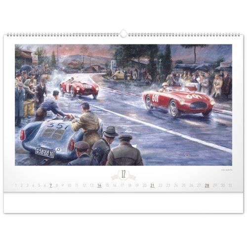 Nástěnný kalendář OLDTIMERS – Václav Zapadlík 2025 - 64 x 42 cm - obrázek
