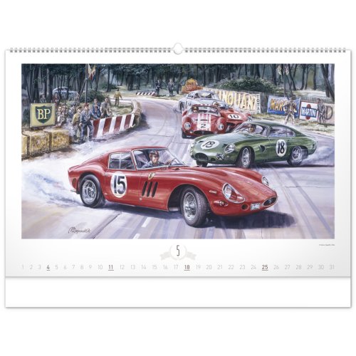 Nástěnný kalendář OLDTIMERS – Václav Zapadlík 2025 - 64 x 42 cm - obrázek