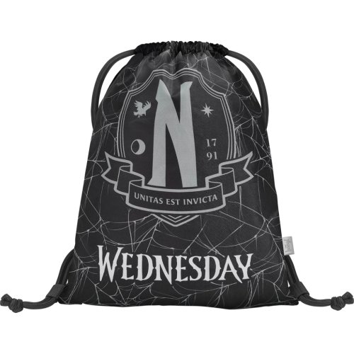 Školní set Skate Wednesday Nevermore - batoh, penál, sáček - obrázek