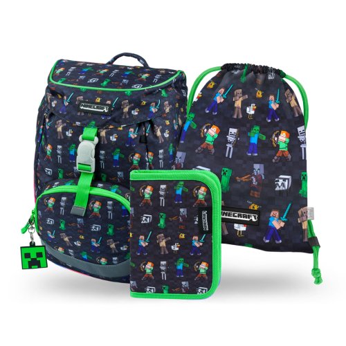 Školní set Airy Minecraft - batoh, penál, sáček