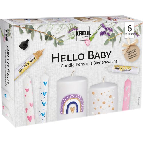 Sada CANDLE PEN KREUL voskové pero pro malování svíček HELLO BABY - CK49758_KREUL_CandlePen_6erSet_HelloBaby.jpg