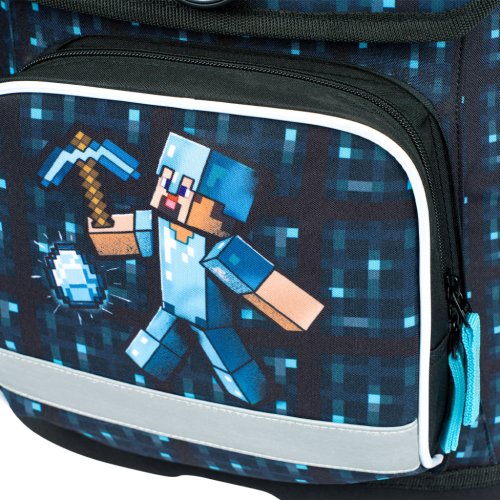 Školní aktovka BAAGL Ergo Minecraft Blue Axe - obrázek