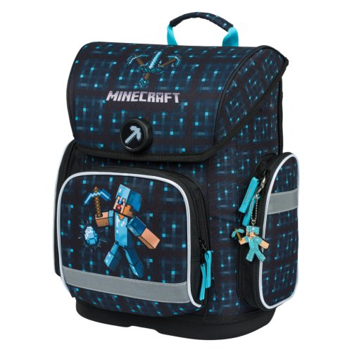 Školní aktovka BAAGL Ergo Minecraft Blue Axe - obrázek