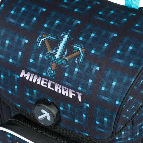 Školní aktovka BAAGL Ergo Minecraft Blue Axe - obrázek