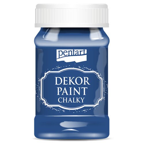 Křídová a dekorační barva PENTART 100 ml OCELOVÁ MODRÁ