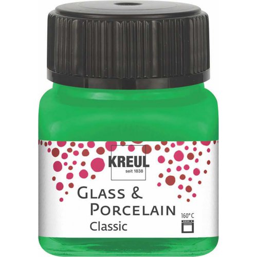 Barva na sklo a porcelán KREUL classic 20 ml ZELENÁ