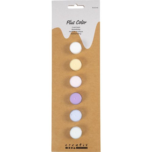 Sada Akrylová barva  Plus Color 6x5 ml PASTELOVÉ ODSTÍNY - obrázek
