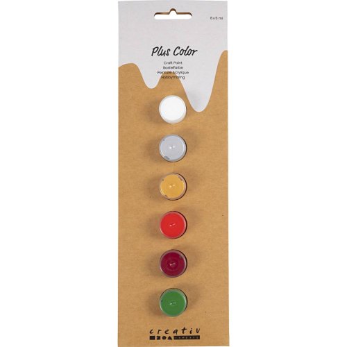 Sada Akrylová barva  Plus Color 6x5 ml VÁNOČNÍ ODSTÍNY - obrázek