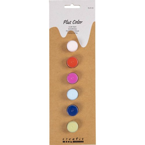 Sada Akrylová barva  Plus Color 6x5 ml VÝRAZNÉ ODSTÍNY - obrázek