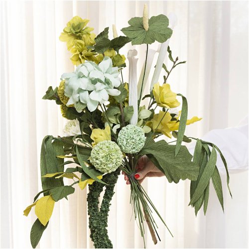 Maxi sada tvoření z krepového papíru KRÁSNÁ KYTICE - obrázek