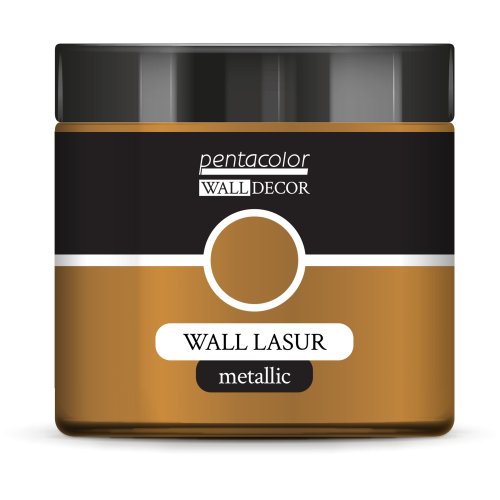 Lazurovací barva na zeď metallic WALL DECOR 500 ml ANTICKÁ MĚDĚNÁ
