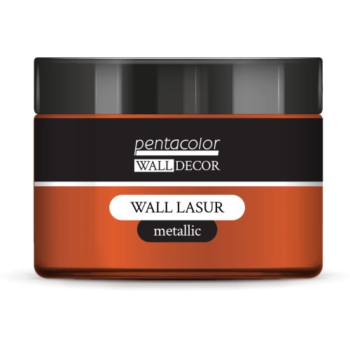 Lazurovací barva na zeď metallic WALL DECOR 150 ml OHNIVÁ ZLATÁ