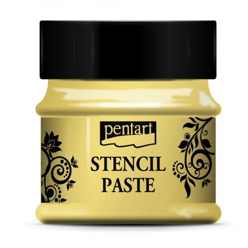 Šablonová pasta perleťová 50 ml ŽLUTÁ
