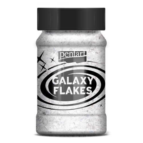 Galaxy vločky PENTART 15 g MERKUR BÍLÁ