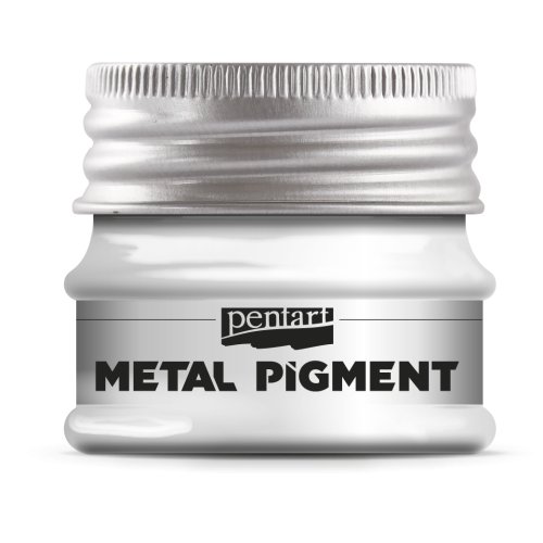 Pigment metalický PENTART min. 8 g ZÁŘIVÁ STŘÍBRNÁ