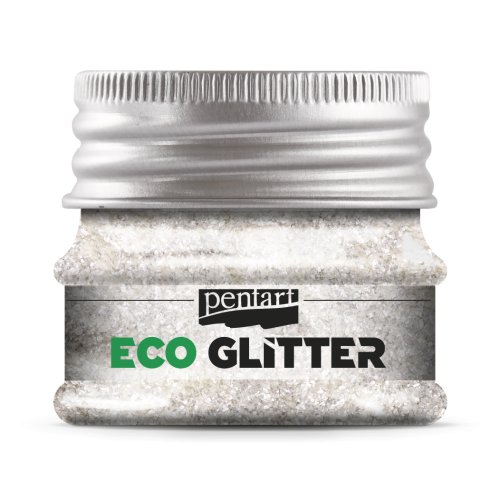 Eko Glitter PENTART 15 g EXTRA FINE STŘÍBRNÁ
