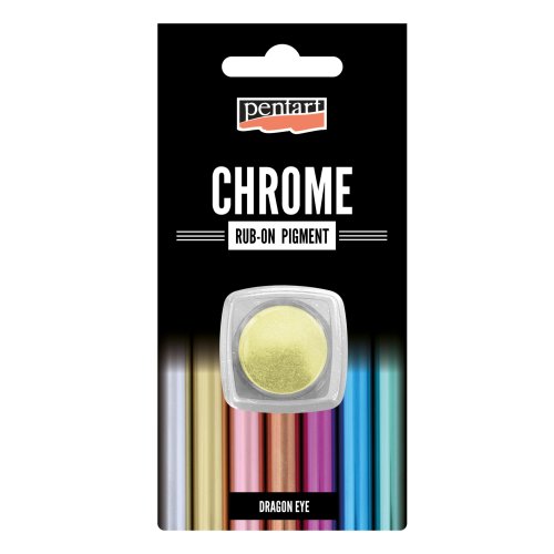 CHROM rub-on pigment PENTART 0,5 g DRAČÍ OKO