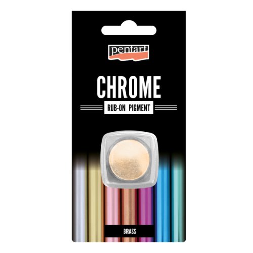 CHROM rub-on pigment PENTART 0,5 g MOSAZ