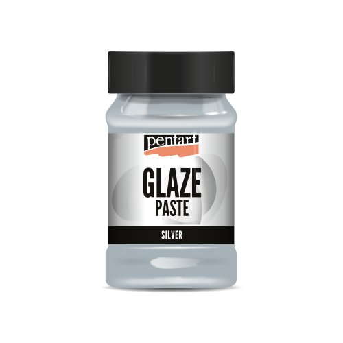 Glazovací pasta PENTART 100 ml STŘÍBRNÁ