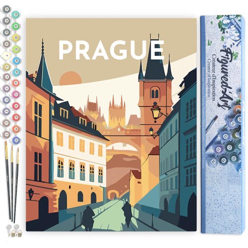 Malování podle čísel - VINTAGE PRAHA bez rámu 40 x 50 cm - FA10126-02.jpg