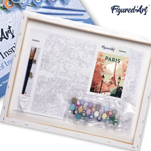 Malování podle čísel - VINTAGE PAŘÍŽ na rámu 40 x 50 cm - FA10139-Y-05.jpg