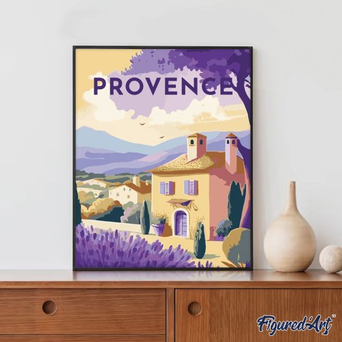 Malování podle čísel - VINTAGE PROVENCE bez rámu 40 x 50 cm