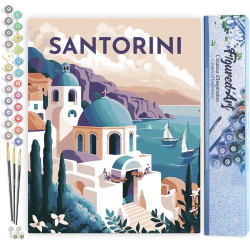 Malování podle čísel - VINTAGE SANTORINI bez rámu 40 x 50 cm - FA10146-02.jpg
