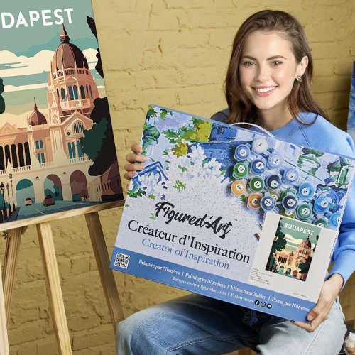 Malování podle čísel - VINTAGE BUDAPEŠŤ na rámu 40 x 50 cm - FA10147-Y-03.jpg